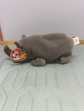 Ty Beanie Baby Spike The Rhinoceros Hang Tag