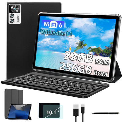 2025 Neu Tablet Android 15  22GB+256GB  10.1 Zoll Octa-Core Wifi 6 Netflix
