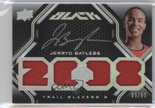 2008-09 UD Black 85/99 Jerryd Bayless #52 Auto 0f8