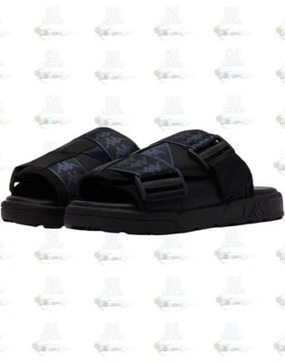 Kids Kappa 222 Banda Mitel 1 304KUQ0-978 GS Black Blue Slide Sandal Slippers