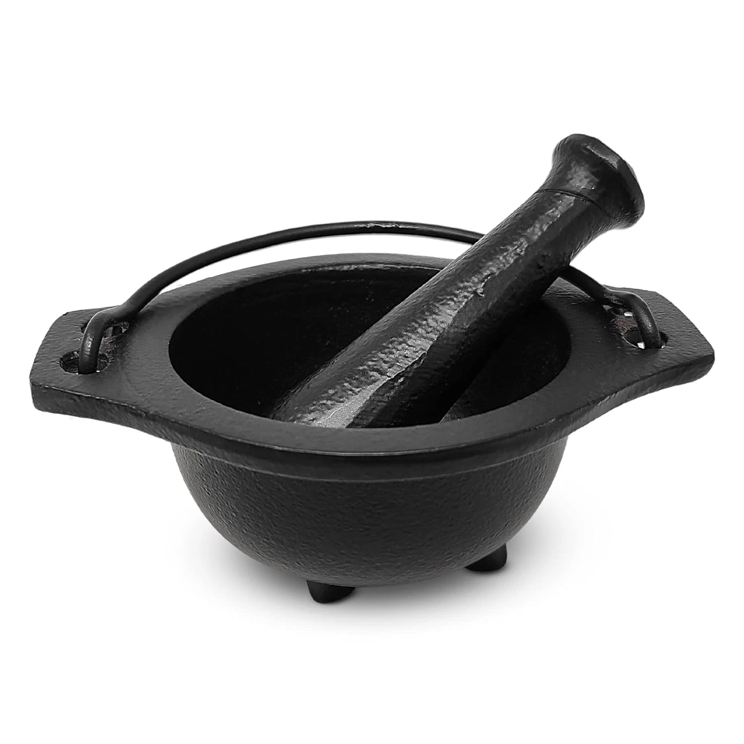 Cast Iron Cauldron Mortar and Pestle Set (Mp3-Cauldron Mortar & Pestle)
Opens in a new window or tab
