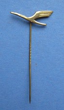 LUFTHANSA Anstecknadel Airline Kranich PIN Button  80er Jahre  V1