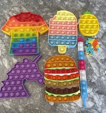 Fidget Pop Toys - Misc Lot All Items Shown 