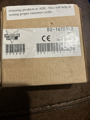 PLC Direct D2-16TD1-2 DC Output Module 16PT 12-24VDC NPN Sink 0.1A