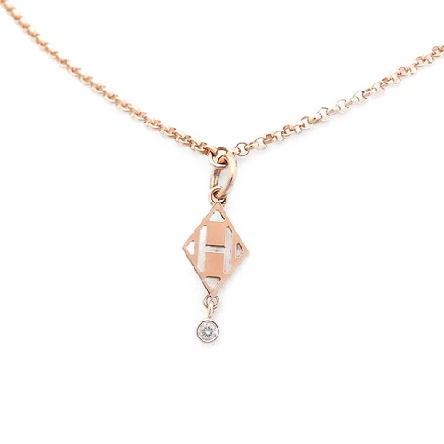 HERMÈS Collana HERMES Gunbird diamante K18PG P0032148