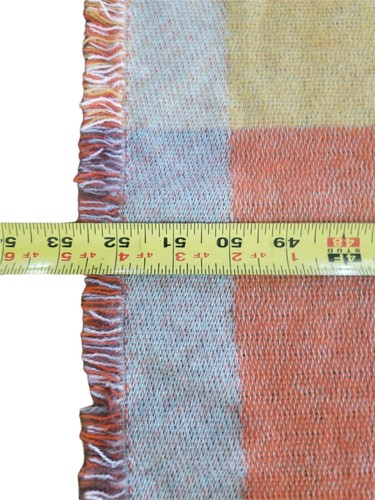 New Nordstrom Bliss Plush Throw Blue Multi Color Geometric Print 60 x 50 New - Picture 5 of 12