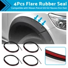 4Pcs Flare Rubber Seal Suitable for Nissan Patrol GQ Y60 GU Y61 Y62 Navara D22