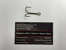 Mustad 7827 Open Shank Double Hook 25 Pack Size 1/0 FREE SHIPPING!!