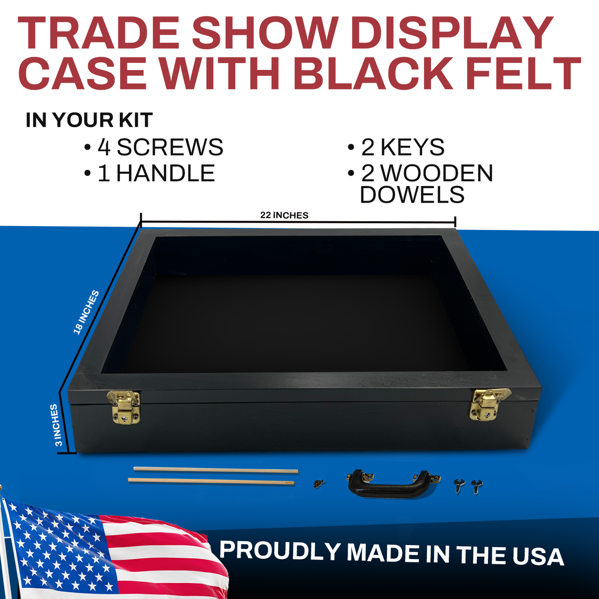 tabletop baseball card display case Pennzoni 1/2 Table Top Display Case w/ 2 Legs, Acrylic Baseball Card Show Case, Walnut main image 0