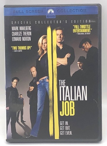 The Italian Job (Full Screen Edition) DVD Mark Wahlberg Charlize Theron - Imagen 1 de 3