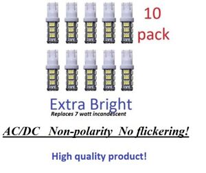 10-pack LED bulb 12V AC/DC for all T10 Landscape lighting pure White H quality