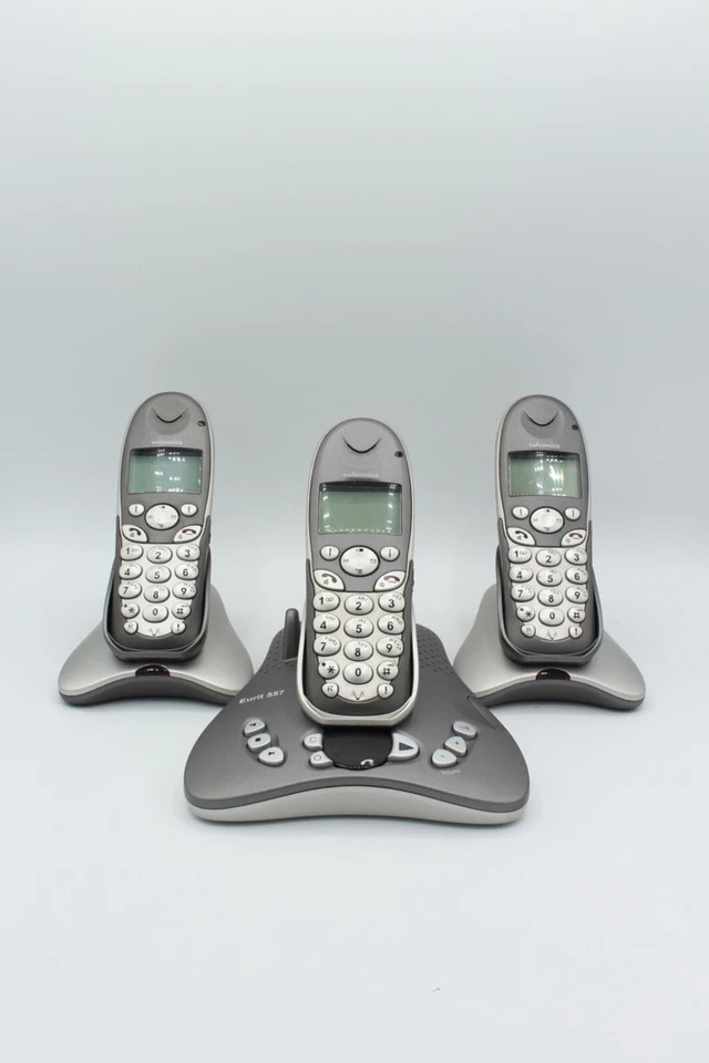 Swissvoice Eurit 557 Triple ISDN Telefon mit Anrufbeantworter Basisstation Akku - Bild 3 von 4