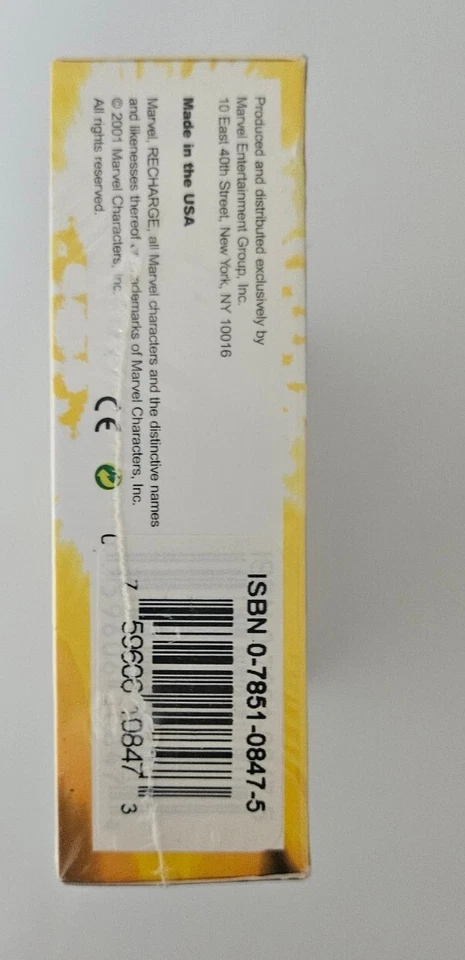 Marvel Recharge Starter Deck Collectible Card Game Inaugural Edition 2001 - Image 4 of 4