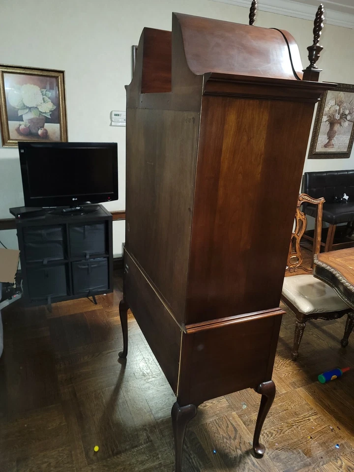 STATTON HIGHBOY QUEEN ANNE CHERRY EXCELENTE ESTADO  - Imagem 4 de 4