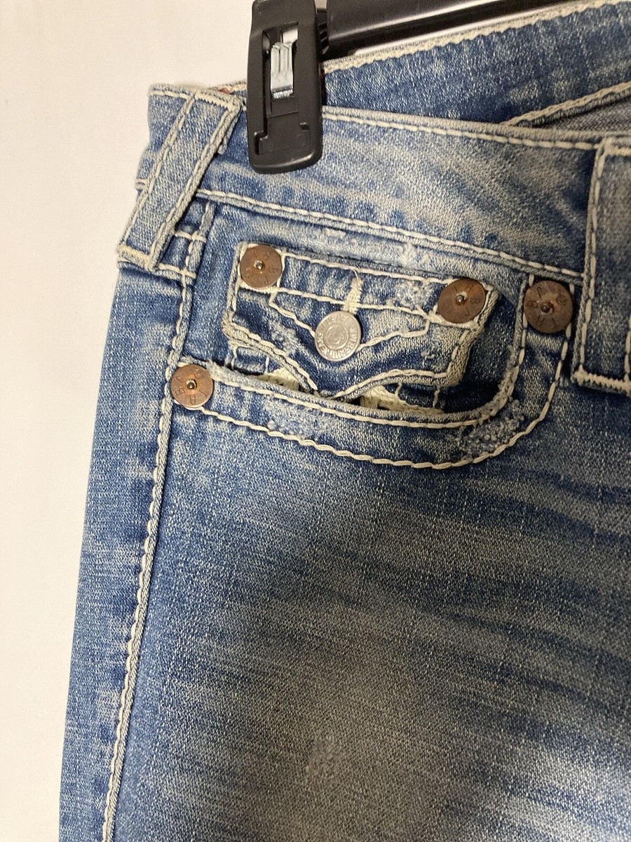TRUE RELIGION Joey Rainbow Stitch Flare Jeans-Sz 30 TRUE RELIGION Joey Rainbow Stitch Flare Jeans-Sz 30