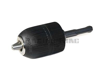 Keyless Electric Drill Chuck 2-13mm To 1/2 In 20UNF Thread With SDS Plus Adapter