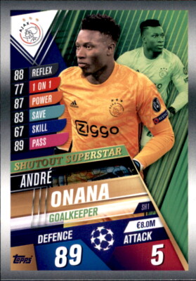 Match Attax 101 SH1 - Andre Onana - Shutout Superstar - 2019/2020