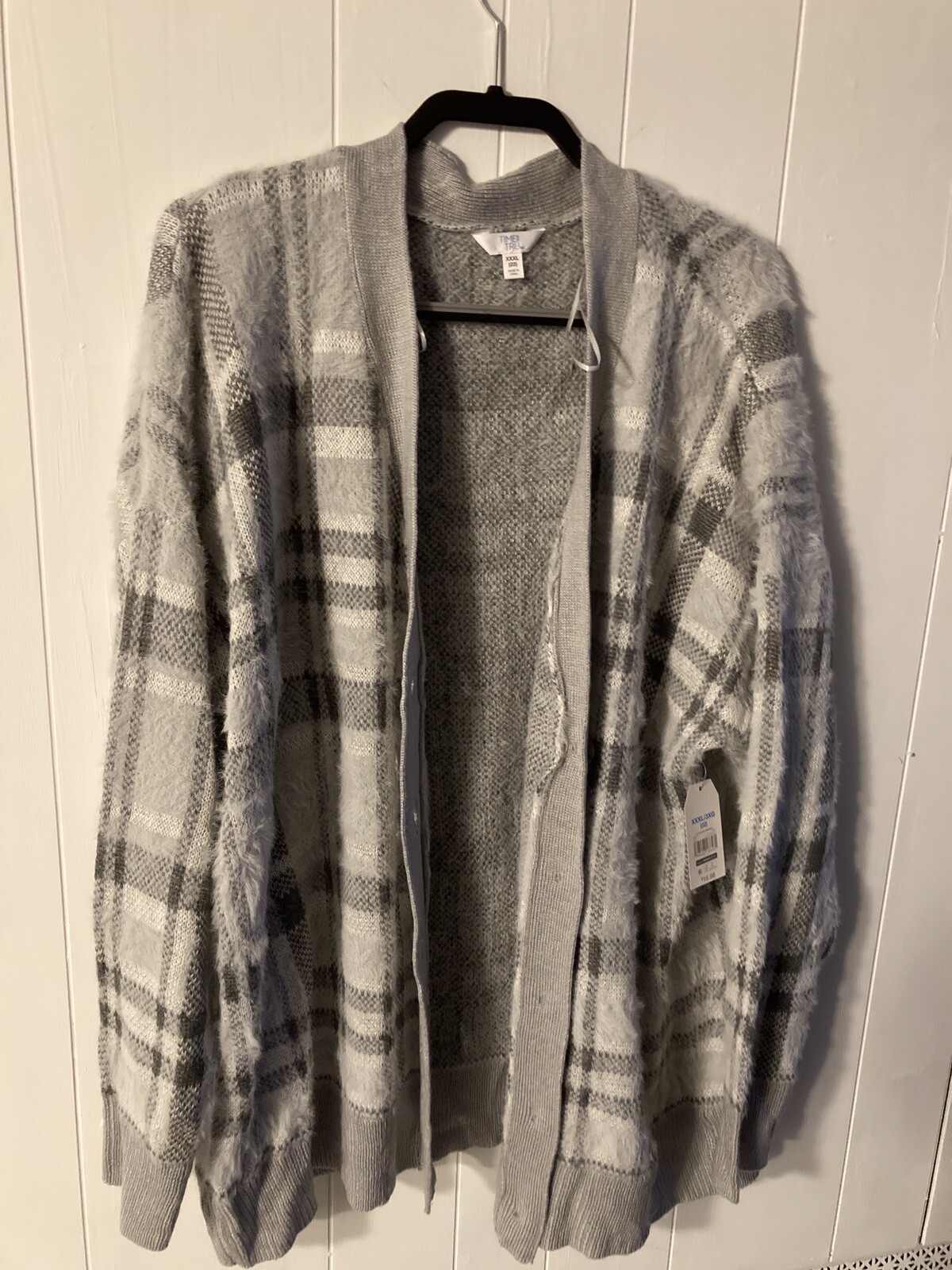 Gray Plaid Sweater | eBay