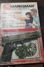 MARKSMAN 1020 AIR PISTOL - COLOR:  BLACK  (VINTAGE) w/Original box
