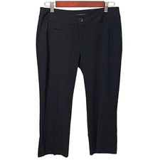 Mossimo Black Crop Pants Size 4 Stretch Modern Fit Minimalist Casual Preppy