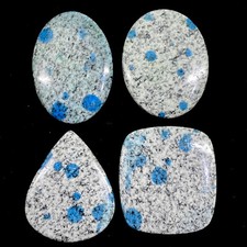 4 Pcs Natural K2 nite Jasper 52-56mm Huge Loose Cabochon Gemstones Lot 388 Cts