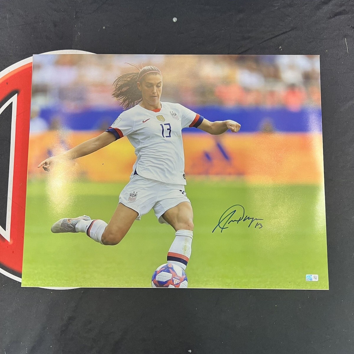 Alex Morgan Team USA Soccer Signed 16X20 Photo Autographed Steiner