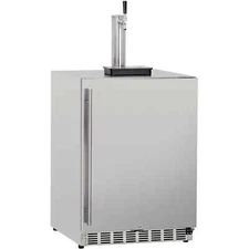 Summerset 25" 6.6 Cu. Ft. Outdoor Rated Single Tap Beer Kegerator - RFR-24DK