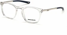 Skechers SE3244 026 Crystal Plastic Round Optical Eyeglasses Frame 50-21-145 AB