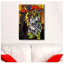 Weeping Woman by Pablo Picasso | Ready to Hang Canvas | Wall art artwork paint