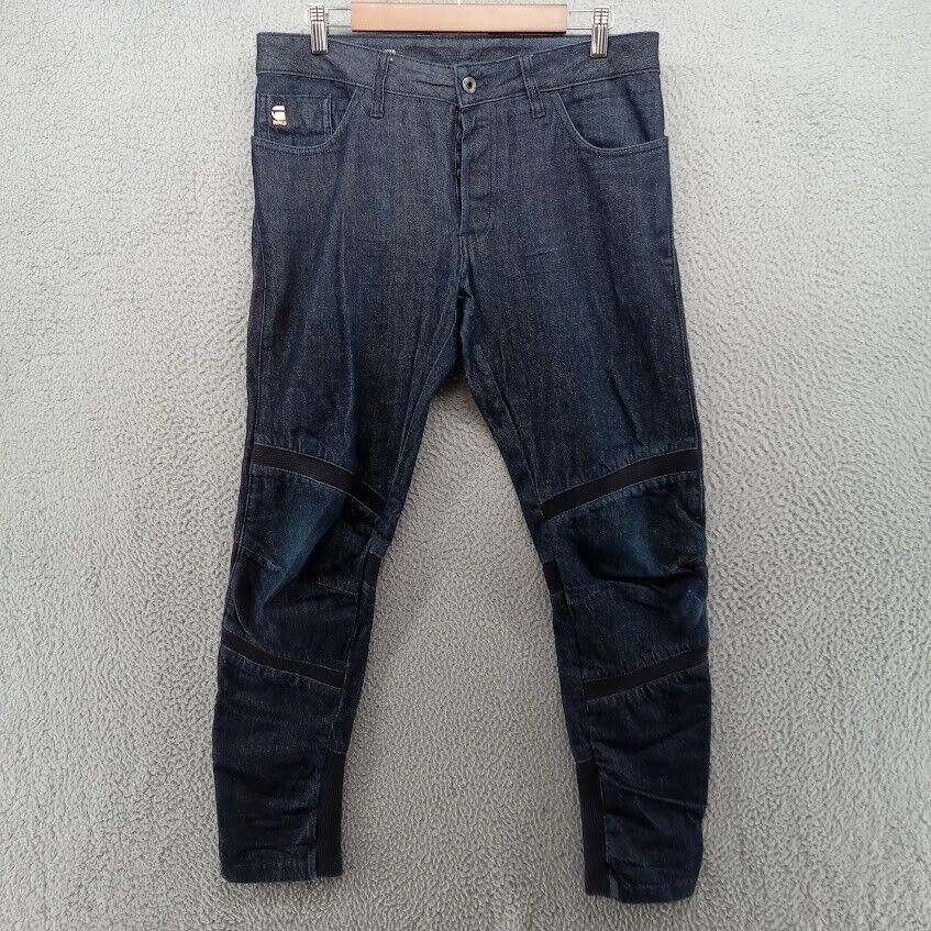 G Star Raw Jeans Mens 30x30 Blue Motac Deconstructed Slim