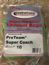 Allergy Type Bags ProTeam 10 Qt Backpack Vacuum Model Super Coach Pro 10 107313