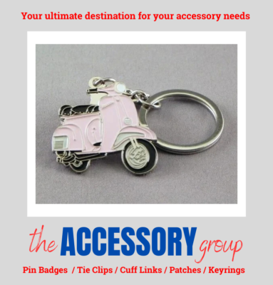 Enamel Keyring Metal - Lambretta Scooter MOD Target Roundel Design ...