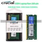 Crucial 4GB 8GB 16GB DDR4 2400 2666 3200 MHz SO-DIMM 260-Pin Laptop RAM New lot
