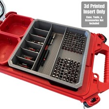 Impact bit holder insert for Milwaukee PACKOUT Low Profile Organizers