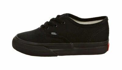 Vans Authentic Canvas Laces Black / Black Toddler New choose size