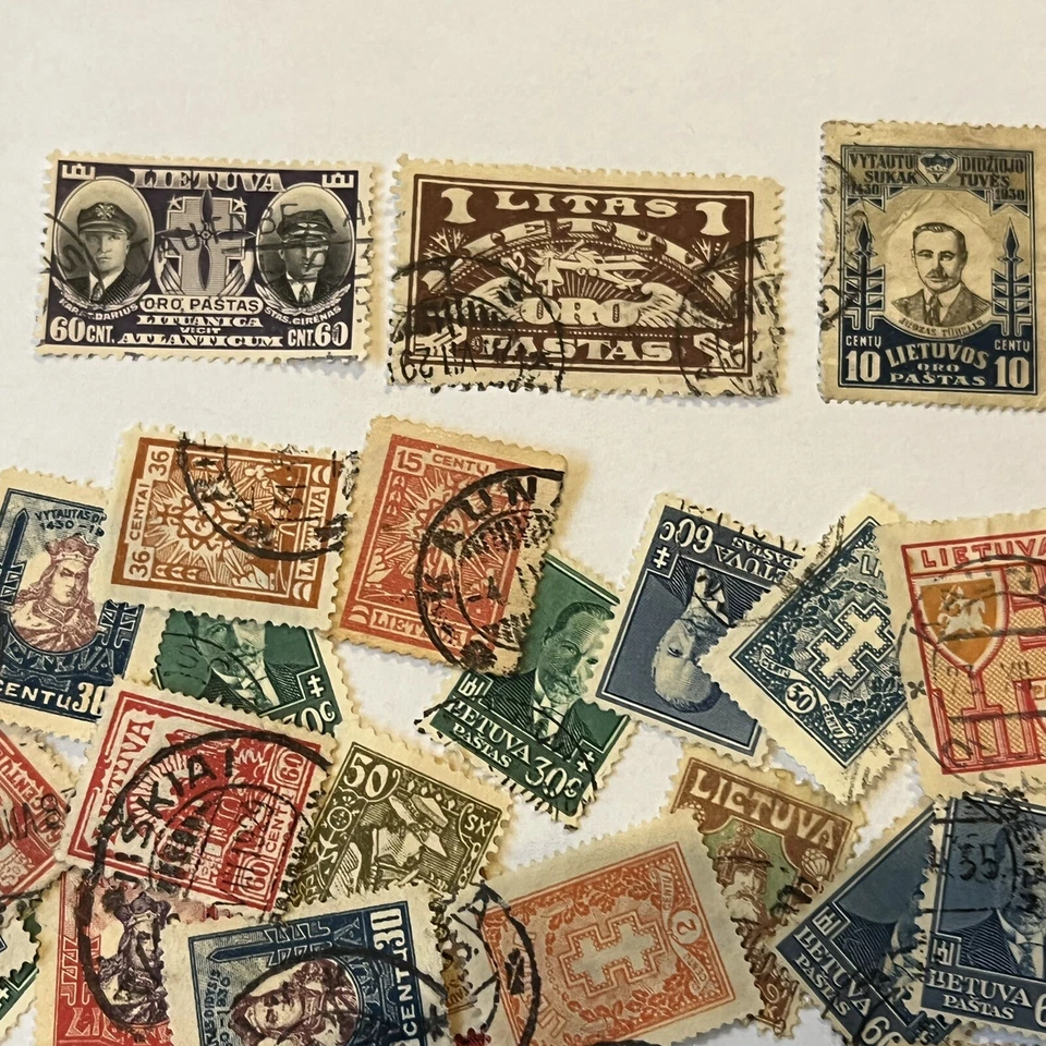 LARGE EARLY LOT OF LITHUANIA STAMPS GREAT COLLECTION #2 - Image 3 of 4