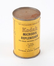 KODAK MICRODOL REPLENISHER, CAN TO MAKE ONE QUART, SOLD FOR DISPLAY/197826