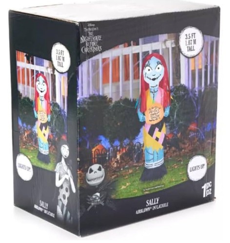 3.5 Ft Inflatable Disney Sally Nightmare Before Christmas Jack Halloween Decor - Picture 3 of 3
