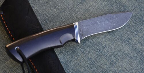 Damaszener Stahl Outdoor Messer Handarbeit Nazarov Knives Russland HRC 62 Кречет - Bild 8 von 15