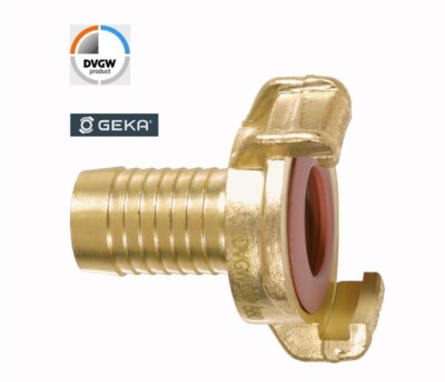 Original GEKA  plus Schlauchstück Kupplung mit Zulassung Trinkwasser DVGW