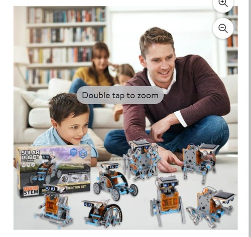 Solar Robot Kit for Kids, 12-in-1 Educational STEM Science Toy, Solar Power... - Picture 2 of 4