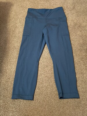Yogalicious Lux green-blue leggings with pockets XS UK