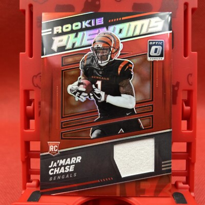 2021 Optic Rookie Phenoms RC Patch Red #RP-7 Ja'Marr Chase