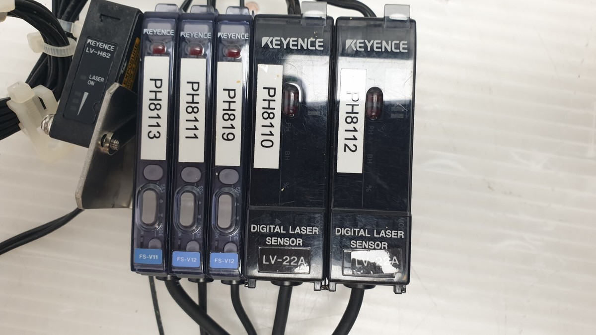 Keyence LV-22A, LV-H62, FS-V11, FS-V12 Fiber Optic Sensors | eBay