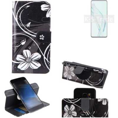 Für ZTE Axon 30 5G 360° Schutz Hülle Wallet Case Design Blumen