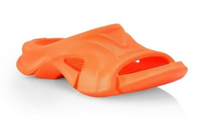 New Balenciaga BB Men's Mold Slide Rubber Sandals Orange US 9