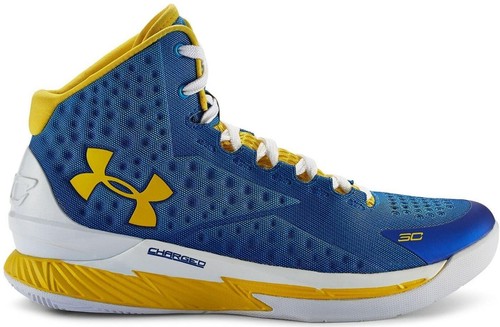 Under Armour Curry 1 Home White Blue Yellow Size 8. 1258723-402 | eBay