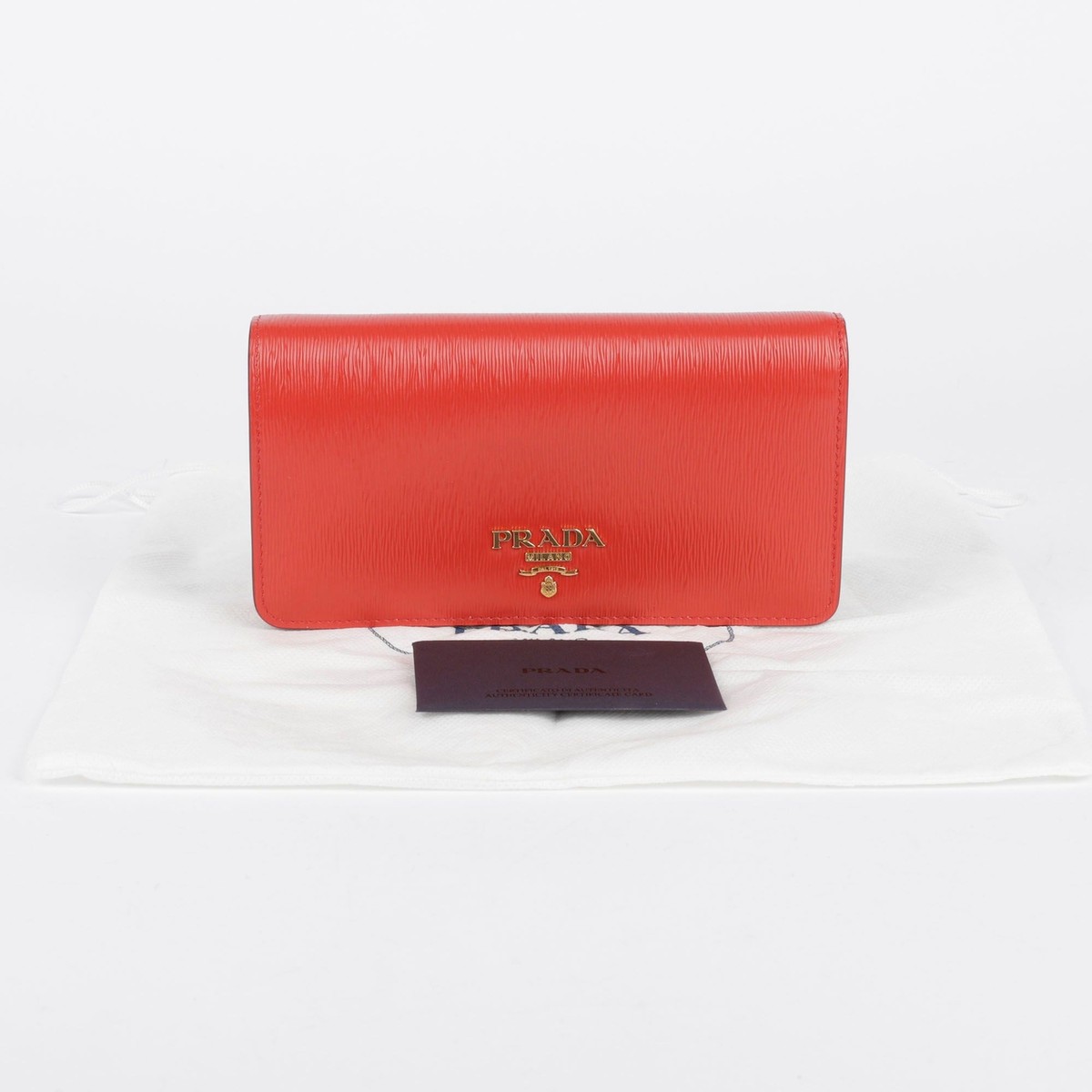 Prada Red Vittelo Move WOC Crossbody Bag 1BP021 | eBay