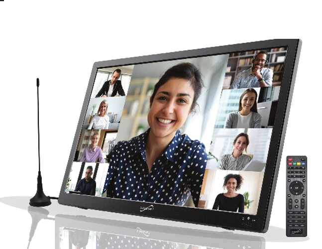 Supersonic 16” Portable LED TV HDMI USB/SD FM Remote AC/DC Rechargeable SC-2816  - Image 2 of 4