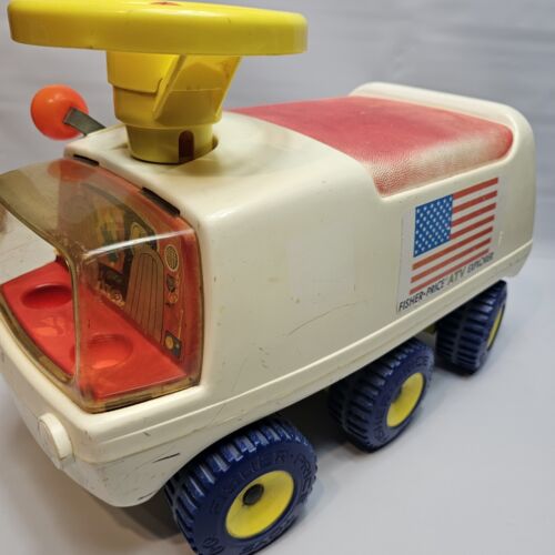 Vtg Fisher-Price 6 Wheel Space Explorer Ride-On ATV Car FP-980 1970's - Picture 4 of 20